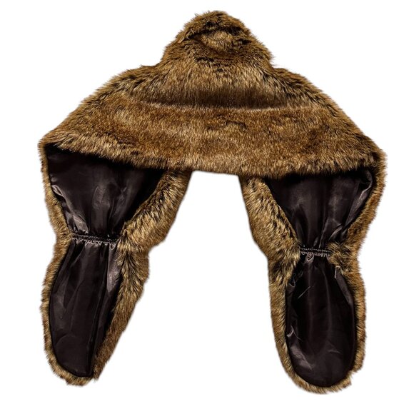 Pins & Needles Lined Faux Fur Wrap Stole, Beaver, OS - Picture 4 of 10